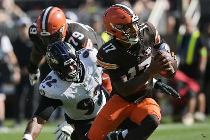 Terrorizing quarterbacks all year long, Justin Madubuike ranked among the best interior defenders in the league in sacks, pressures, and quarterback hits. Could he reunite with Mike Macdonald in Seattle?